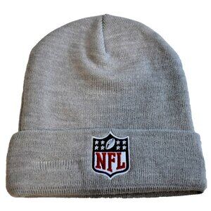 NFL Generic Logo Football New Era On Field Knit Hat Beanie Grey